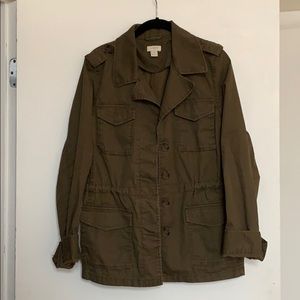 J. Crew Army Green Cargo Jacket